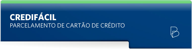 Banner Credif&aacute;cil Parcelamento de cartão de crédito